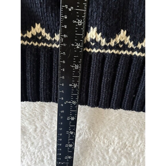 Abercrombie&Fitch Vintage Fair Isle Wool Blend Moose Sweater 90’s Large - Picture 7 of 7